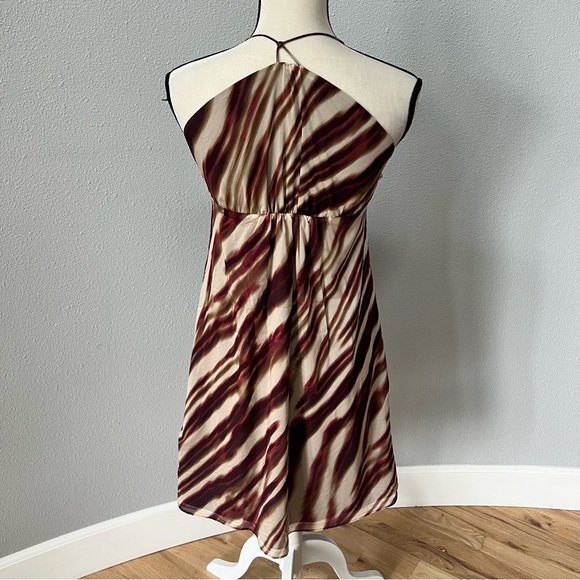 Ann Taylor Petite Burgundy and Cream Dress - Picture 7 of 11